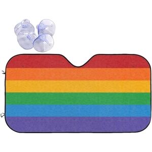 AUTOAMERICS Rainbow Sunshade with Carrying Bag